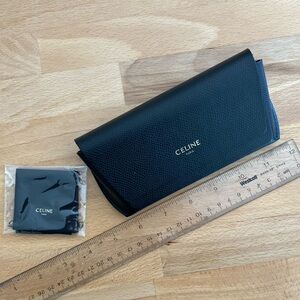 Celine eyeglass case with cleaning cloth